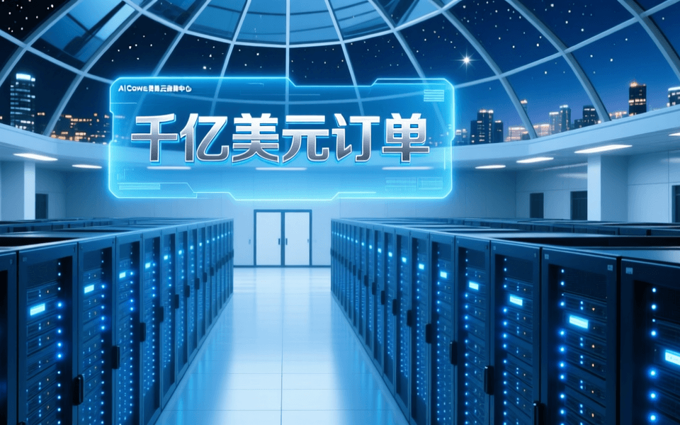 CoreWeave AI算力云数据中心封面，蓝色科技风格