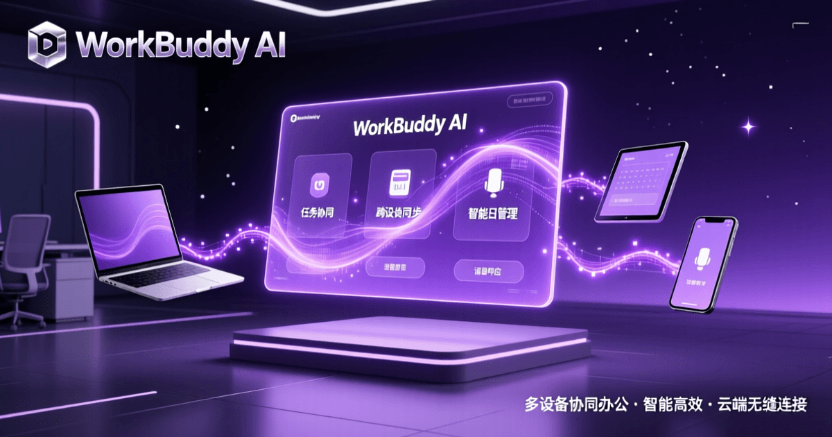 腾讯WorkBuddy AI办公开放平台,多设备协同办公